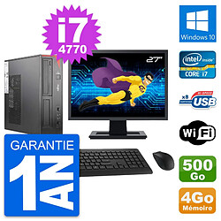 PC Fujitsu E520 DT Ecran 27" Intel i7-4770 RAM 4Go Disque 500Go Windows 10 Wifi · Occasion 