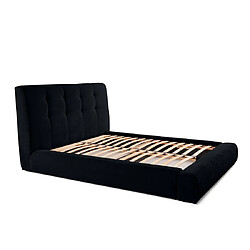 Lisa Design Onyx - lit coffre - 140x190 cm - en velours côtelé - sommier inclus