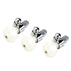 Clé Cheville Mécanique Tuners Réglage Têtes Fermé 3pcs Clé de Cheville Mécanique ,Tuners de Réglage Têtes Fermés pour 5 Cordes Banjo