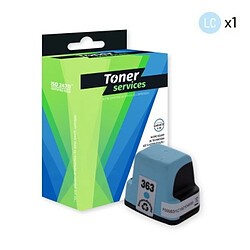 TONER SERVICES Compatible HP 363 Cartouche Cyan Clair C8774EE (H363LC)