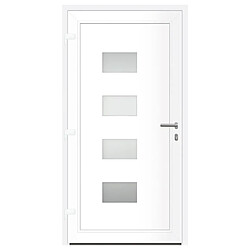 Acheter vidaXL Porte d'entrée Anthracite 100x200 cm Aluminium et PVC