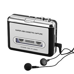 Shopinnov Lecteur cassette USB et convertisseur MP3 Auto reverse Logiciel Audacity