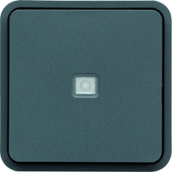 bouton poussoir lumineux no-nf 10a hager cubyko composable gris