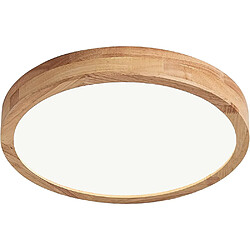 Stoex Lampe de Plafond Led Modernes Luminaire Plafonnier D'Intérieur Ronds 30CM Plafonnier en Bois Pour Couloir, Cuisine, Salon, Blanc Froid 