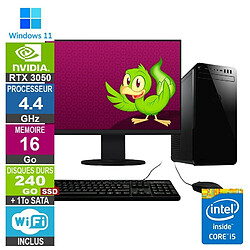 Dell PC Gamer LPG-8930 i5-9500 4.40GHz 16Go/240Go SSD + 1To/RTX 3050/22" · Reconditionné 