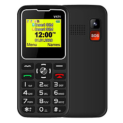 Yonis Téléphone Portable 1.77 Pouces 1000mAh Dual SIM Téléphone Portable 1.77 Pouces Batterie 1000mAh Dual SIM Bluetooth FM MP3 MP4 Noir YONIS