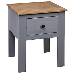 Avis vidaXL Table de chevet Gris 46x40x57 cm Pin Gamme Panama