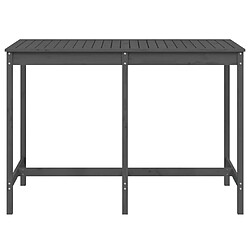 Avis vidaXL Table de jardin gris 159,5x82,5x110 cm bois massif de pin