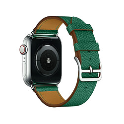 Acheter Wewoo Pour Apple Watch 3/2/1 Génération 42mm Cross Bande Universelle en Cuir Vert