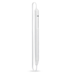 Wewoo Apple Pencil Shuffproof Soft Silicone Capuchon de protection Housse de pour iPad Pro 9.7 / 10.5 / 11 / 12.9 Accessoires Blanc 