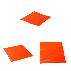 108 Pièces Universelles de Jante de Roue de Motocross Enveloppent La Couverture de Peaux Orange