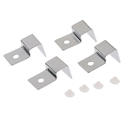 support de couvercle pour réservoir de poisson 4pcs acier inoxydable aquarium aquarium poisson réservoir couvercle en verre support de support 12mm