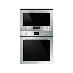 Smeg Micro ondes Grill Encastrable MP422X1, 22 litres, installation meuble haut