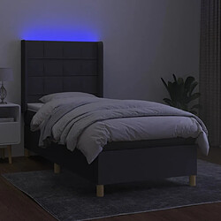 Avis Sommier à lattes,Cadre à lattes de lit et matelas et LED pour Adulte Gris foncé 100x200 cm -MN64055