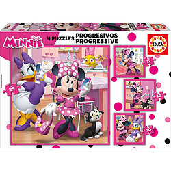 Educa Borras MINNIE Puzzle Progressif Minnie + The Happy Helpers 12-16-20-25 Pcs