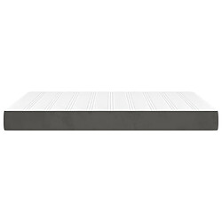 Avis vidaXL Matelas de lit à ressorts ensachés Gris foncé 140x190x20 cm