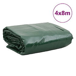 vidaXL Bâche vert 4x8 m 650 g/m² pas cher