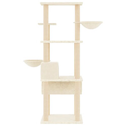 Acheter Arbre à chat avec griffoirs,niche pour chat en sisal crème 141 cm -MN35413