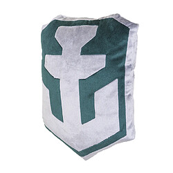 World of Tanks WORLD OF WARSHIPS - Green Logo Oreiller en peluche (41 cm) 