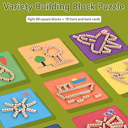 Universal Variétés Bâtiments en bois Blocs d'assemblage Logique Jeux de puzzle Jouets Cadeaux Cadeaux