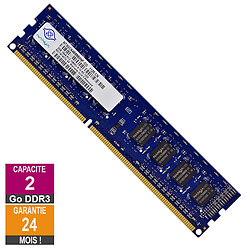 Barrette Mémoire 2Go RAM DDR3 Nanya NT2GC64B88B0NF-CG PC3-10600U 1333MHz 1Rx8 - Reconditionné