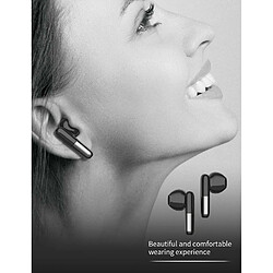 Avis YUANFU J28 5.2 Écouteurs intra-auriculaires sans fil Bluetooth (écouteurs compacts rechargeables USB C, étui LED intelligent avec microphone pour smartphones Android iOS, noir)