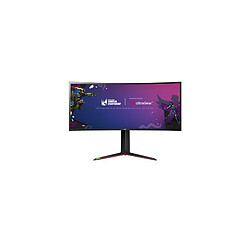 Ecran LED PC gaming LG 34GN850P B 34" incurvé UWQHD Noir et Rouge 