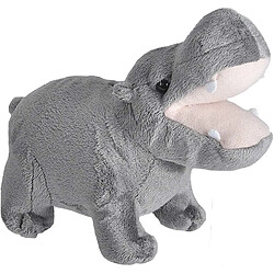 Wild Republic peluche Hippopotame de 20 cm gris 