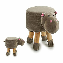 Avis TABOURET ENFANT HIPPOPOTAME REPOSE PIEDS TABOURET REMBOURRE POUF REMBOURRE 40X29X30CM+GIFTDECOR