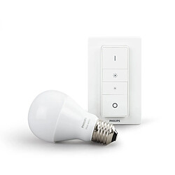 PHILIPS Hue Wireless Dimming Kit avec ampoule LED E27 60 W et télécommande