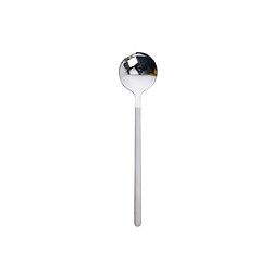 Wewoo Mini Accessoires Café Cuillère Cuisine Desserts À Manger Rond Forme En Acier Inoxydable MaisonTaille 13cm Argent 