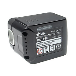 vhbw Batterie compatible avec Makita TW152, TW152D, TW152DRFX, TW152DZ outil électrique (7500mAh Li-ion 14,4 V) 