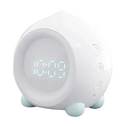 Numérique LED Réveil Date Thermomètre Snooze Bluetooth App Control Bleu