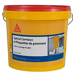 Colle à carrelage en pâte pour carreaux et plaquette de parement (D1-ET) - SIKA SikaCeram Basic - Ivoire - 15kg