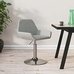 vidaXL Tabouret de bar Gris clair Tissu 