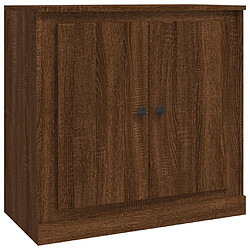 vidaXL Buffet chêne marron 70x35,5x67,5 cm Bois d'ingénierie