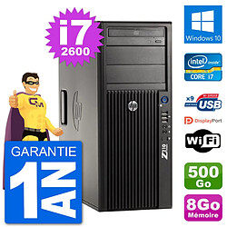 PC Tour HP Z210 Intel Core i7-2600 RAM 8Go Disque Dur 500Go Windows 10 Wifi · Occasion 