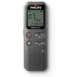 Philips Dictaphone numérique avec Logiciel de Reconnaissance vocale Recorder Edition 13 noir