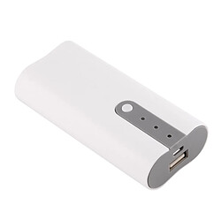 Wewoo Pour iPad, iPhone, Galaxy, Huawei, blanc Xiaomi, LG, HTC et autres smartphone, appareils rechargeables Bricolage 2x 18650 Batteries Non inclus Portable Power Bank Shell Box Chargeur,