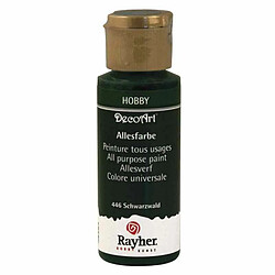 Rayher Peinture acrylique tous usages mat 59 ml - Vert noir 