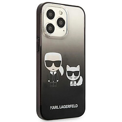 Acheter Karl Lagerfeld Gradient Ikonik Karl & Choupette - Coque pour iPhone 13 Pro (Noir)