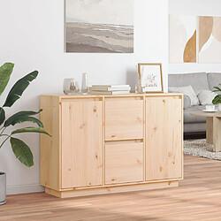 vidaXL Buffet 110x34x75 cm bois massif de pin 