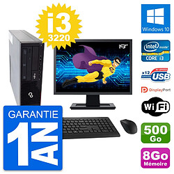 PC Fujitsu E910 DT Ecran 19" Intel i3-3220 RAM 8Go Disque 500Go Windows 10 Wifi · Occasion 