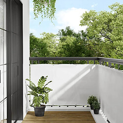 vidaXL Écran de balcon blanc 90x1000 cm 100% polyester oxford