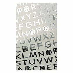 Avis Artemio Alphabet autocollant en PVC - Argenté