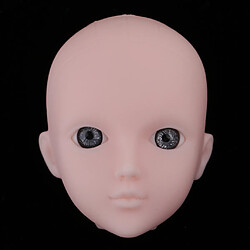 1/6 fille tête de poupée aux yeux gris pour les parties du corps de la poupée bjd xinyi