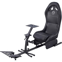 Siege simulation gaming - MOBILITY - QWARE GAMING RACE SEAT MAX - Noir Type de produit : SIEGE GAMING - FAUTEUIL DE BUREAU GAMING - Siege simulation gaming - MOBILITY - QWARE GAMING RACE SEAT MAX - Noir