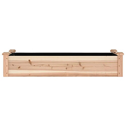 Acheter Maison Chic Jardinière,Lit surélevé de jardin - Bac à fleurs - pot de fleur doublure 120x45x25 cm bois massif sapin -GKD59438