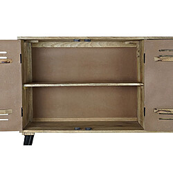 Avis Pegane Buffet meuble de rangement en bois de manguier et métal coloris marron - Longueur 140 x Hauteur 93 x Profondeur 40 cm