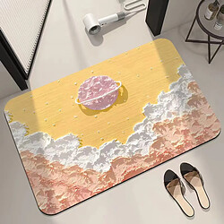 LUUCOZK Tapis de bain antidérapants absorbants à séchage rapide, tapis de décoration de salle de bain-Fresh 05-60x90cm 